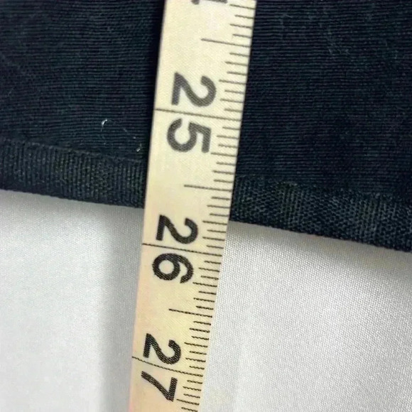 Alex Kim Womens Top Missy Black Gold M Tic Tac Toe Pattern Wooden Buttons Boxy - Picture 8 of 9